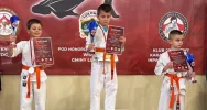 8 medali dla zawodników Limanowskiego Klubu Kyokushin Karate na Inpakuto 2025 w Łukowicy - zdjęcie 2