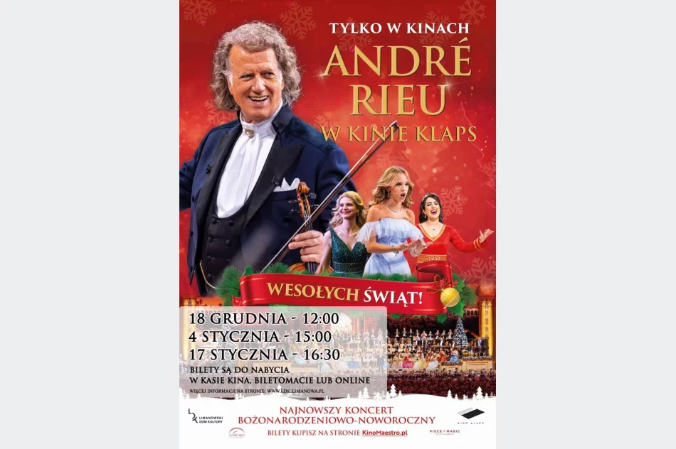 "André Rieu. Wesołych Świąt!" - wyjątkowy świąteczny koncert już w grudniu i styczniu w Kinie Klaps! - zdjęcie 2