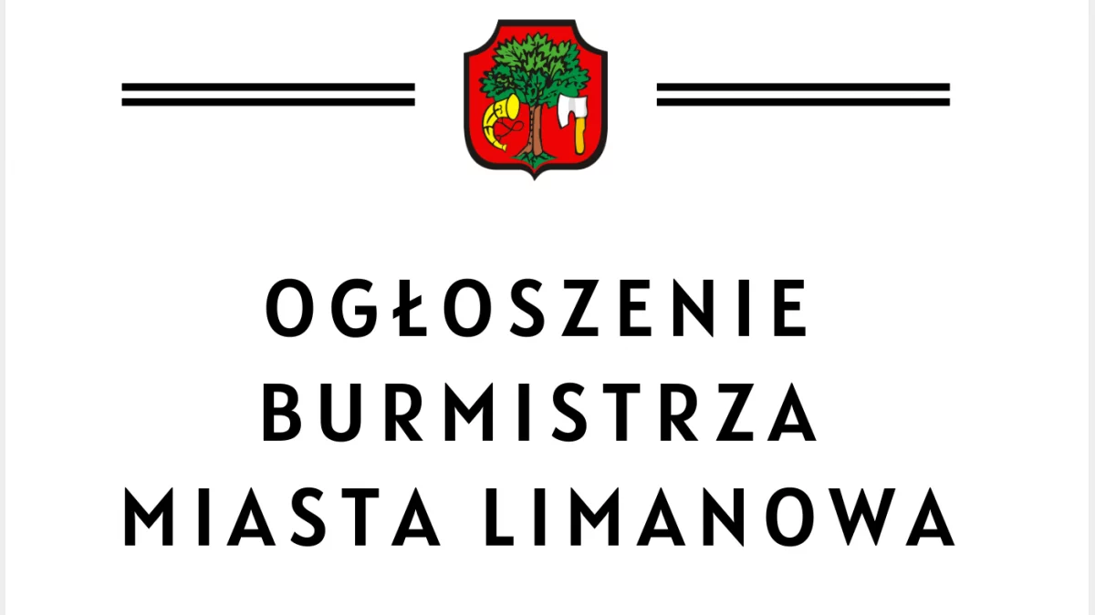 Ogłoszenie Burmistrza Miasta Limanowa – wykaz nieruchomości przeznaczonych do dzierżawy