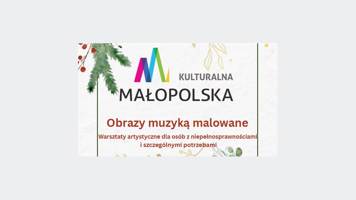 Wolne miejsca na warsztaty „Obrazy Muzyką Malowane” – zapraszamy do udziału! 
