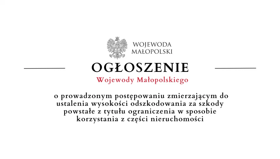 Ogłoszenie Wojewody Małopolskiego - 27.11 - zdjęcie 1
