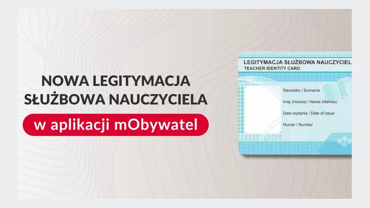 Nauczyciele będą mieli legitymacje służbowe w aplikacji mObywatel