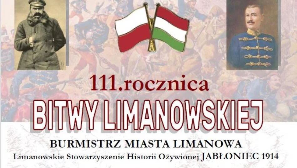 Zaproszenie na obchody 111. rocznicy Bitwy pod Limanową - zdjęcie 1
