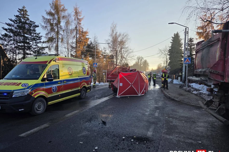 Śmiertelny wypadek na DW965 - droga Limanowa- Bochnia zablokowana - zdjęcie 2