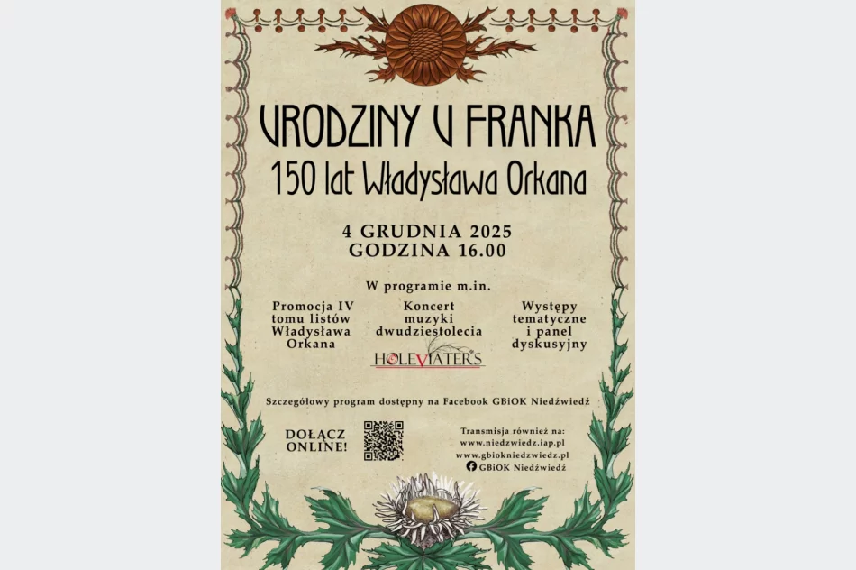 Uczczą 150. rocznicę urodzin Władysława Orkana - zdjęcie 2