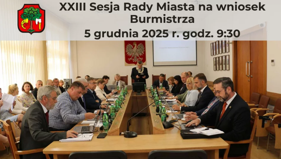 Sesja Rady Miasta na wniosek Burmistrza Miasta Limanowa – 5 grudnia godz.9:30 - zdjęcie 1