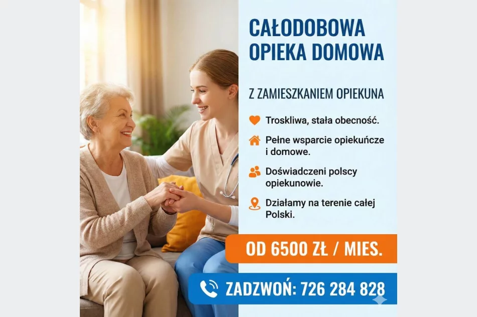 Oferujemy opiekę seniora z zamieszkaniem - firma opiekuńcza - zdjęcie 1