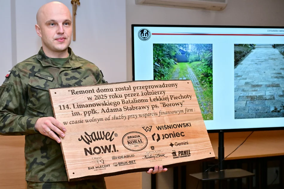 Limanowscy Terytorialsi wyremontowali dom bohaterki AK - zdjęcie 5