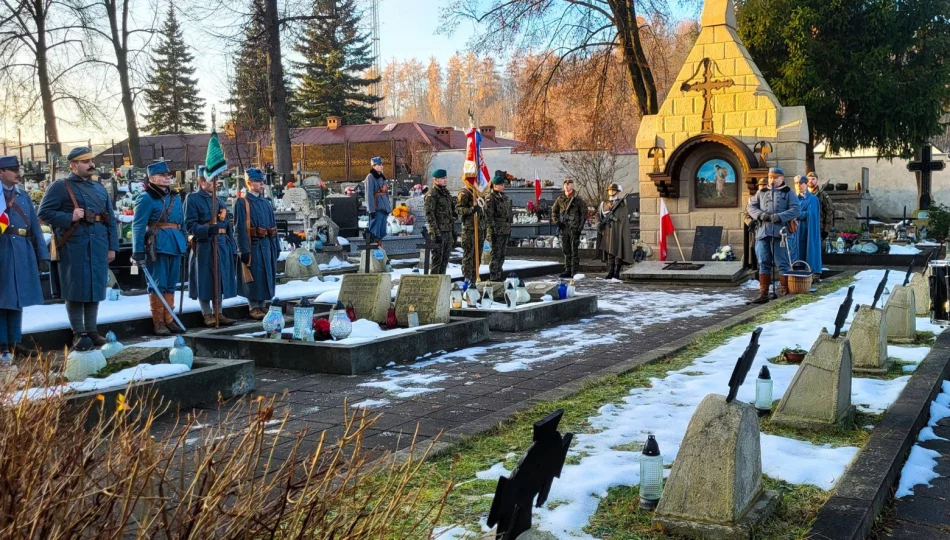 Obchody 111. rocznicy Bitwy Limanowskiej na limanowskim cmentarzu - zdjęcie 1