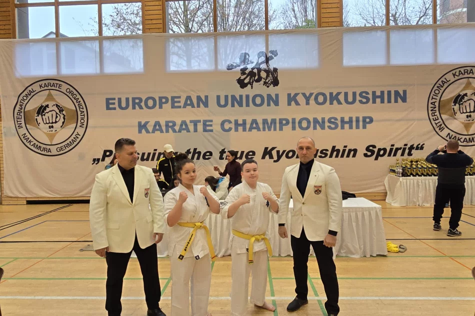 3 medale dla zawodników Limanowskiego Klubu Karate Kyokushin na 5th European Union Champions Karate Kyokushin – Schweinfurt 2025 - zdjęcie 3