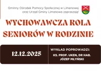 Zapraszamy na wykład dla Seniorów pt. „Wychowawcza rola seniorów w rodzinie” - zdjęcie główne