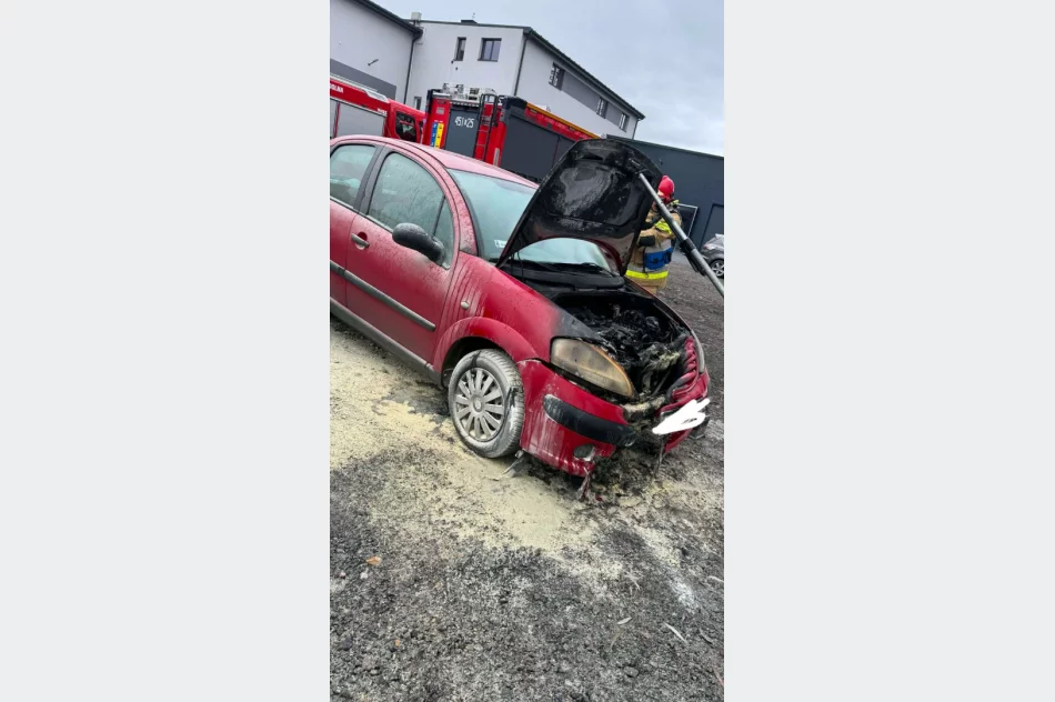 Pożar auta - szybka reakcja świadków ograniczyła zniszczenia - zdjęcie 2