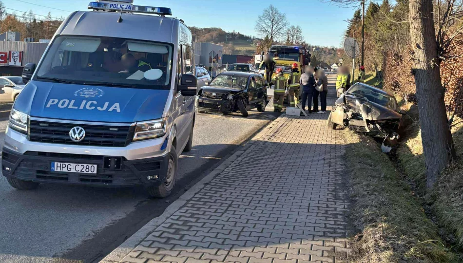 Groźnie wyglądające zderzenie aut na krajówce - zdjęcie 1