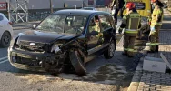 Groźnie wyglądające zderzenie aut na krajówce - zdjęcie 2