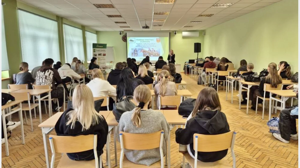 Maturzyści poznali aktualny rynek pracy/fot.: PUP Limanowa