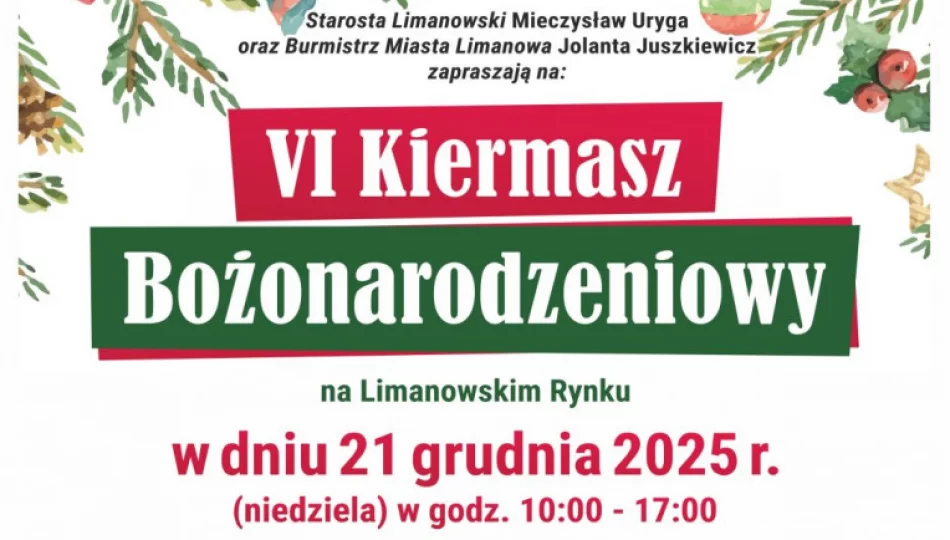 Już w tą niedzielę 21 grudnia zapraszamy na rynek na Kiermasz Bożonarodzeniowy! - zdjęcie 1