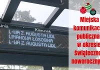 Informacja o kursowaniu autobusów komunikacji miejskiej w okresie świąteczno-noworocznym - zdjęcie główne