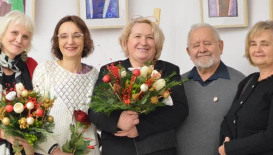 Obrazy w bibliotece - wernisaż Dominiki Gabryś  - zdjęcie 1