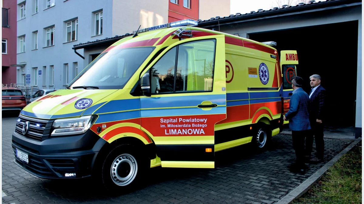 Nowa karetka typu P/fot.: Szpital Limanowa