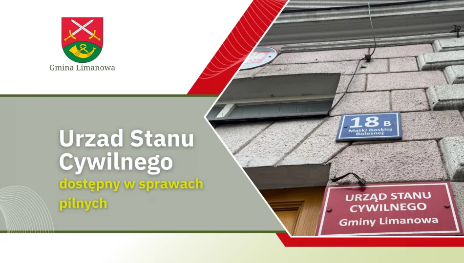 Kontakt z USC w sprawach pilnych – dni wolne od pracy - zdjęcie 1