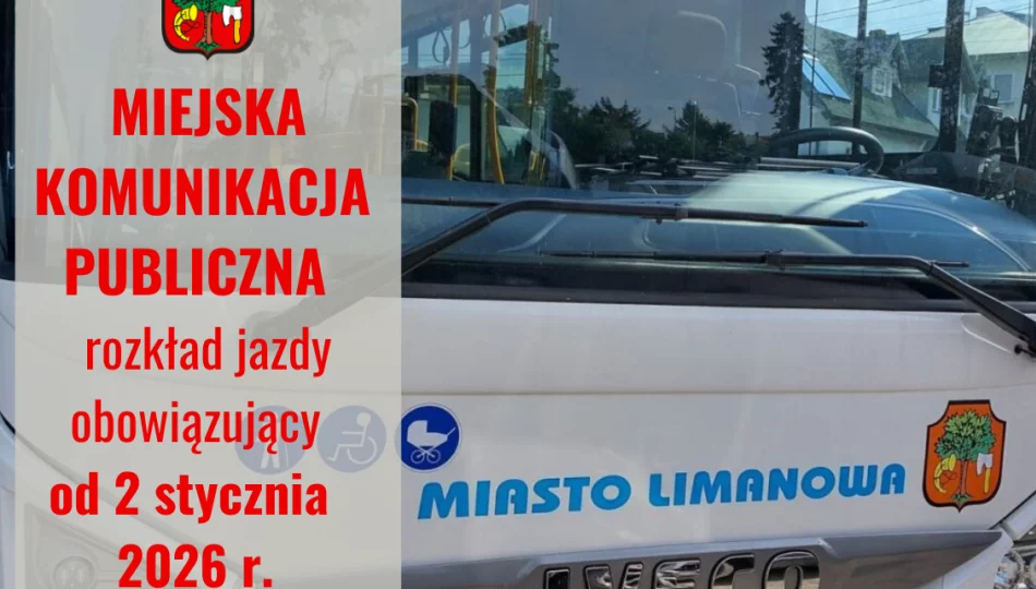 Zmiana rozkładu jazdy komunikacji miejskiej od 2 stycznia 2026 r. - zdjęcie 1