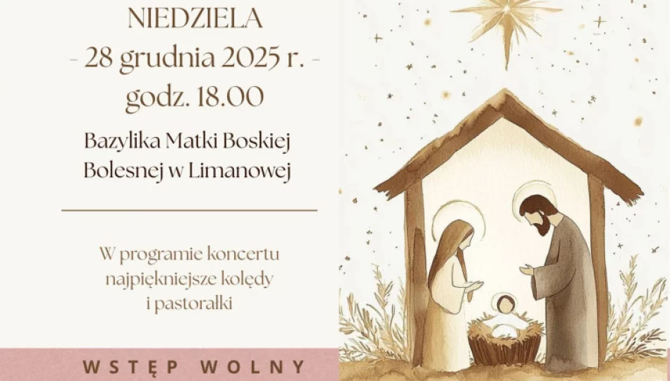 Wieczór z kolędą i z pastorałką w limanowskiej bazylice - zdjęcie 1