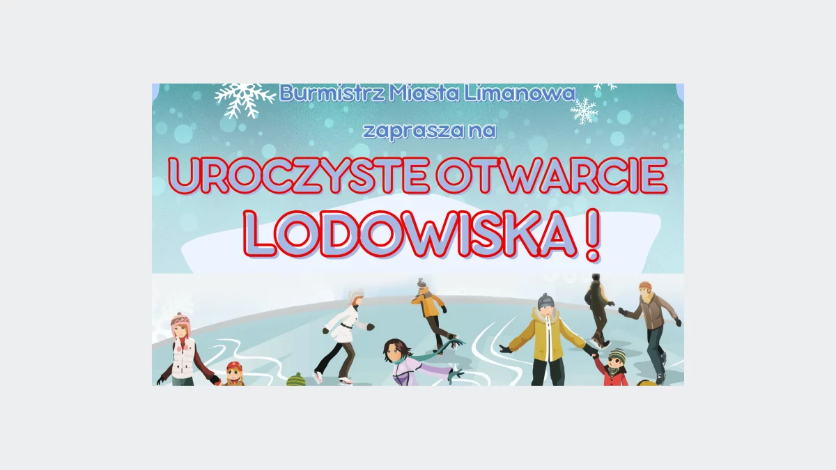 26 grudnia – uroczyste otwarcie lodowiska przy ulicy Kusocińskiego!