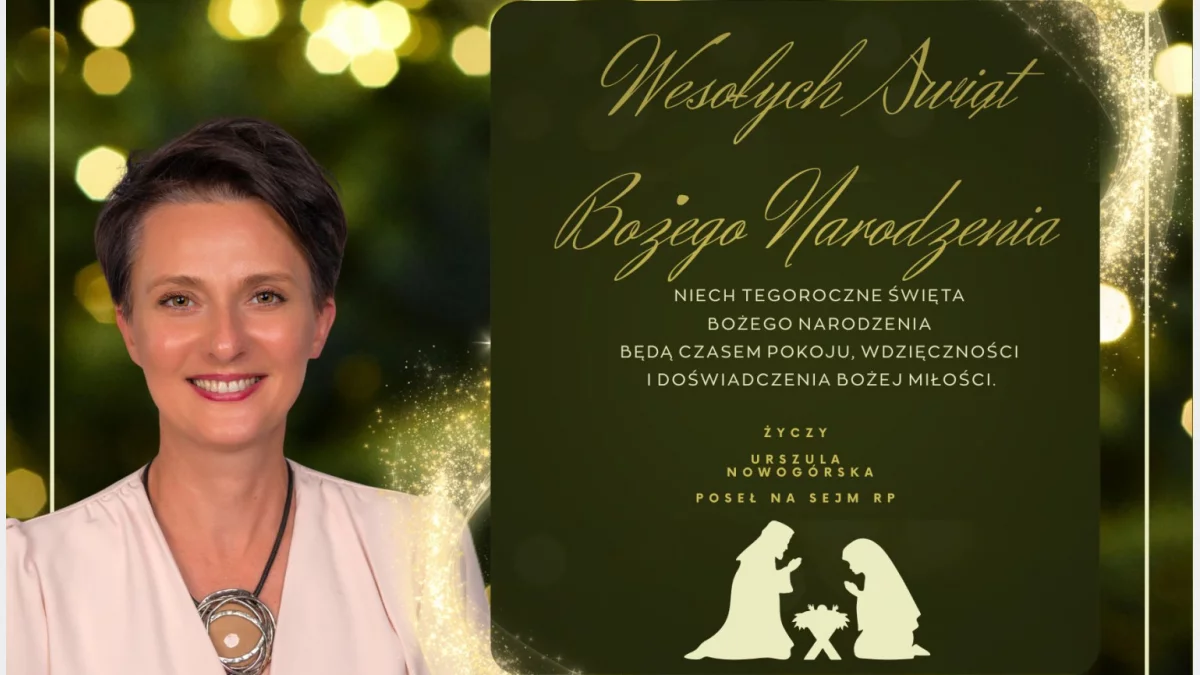 Życzenia na Boże Narodzenie od Urszuli Nowogórskiej