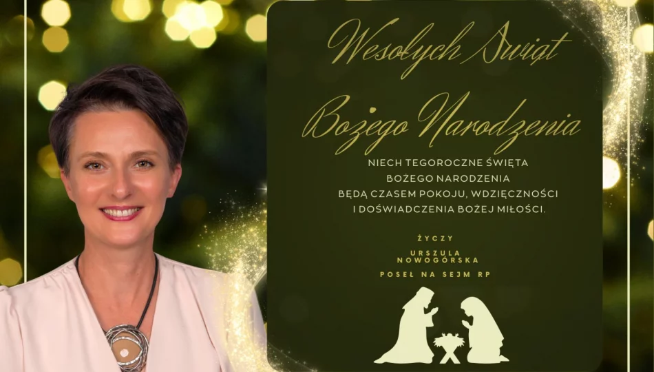 Życzenia na Boże Narodzenie od Urszuli Nowogórskiej - zdjęcie 1