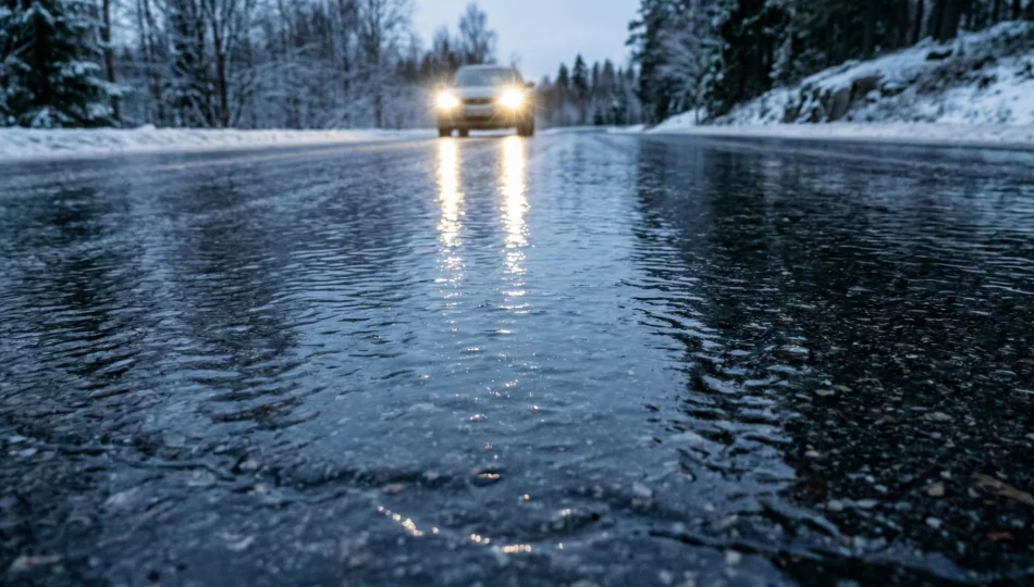 Szklanka na drogach. IMGW ostrzega: marznące opady w Małopolsce - zdjęcie 1