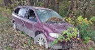 Wrak zarasta roślinnością i wciąż stoi przy drodze - zdjęcie 4