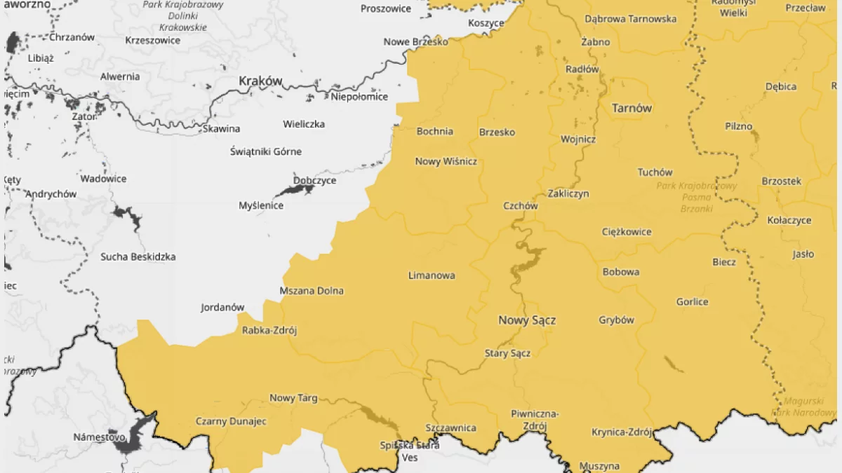 Żółty alert dla regionu. IMGW ostrzega: porywy wiatru do 75 km/h