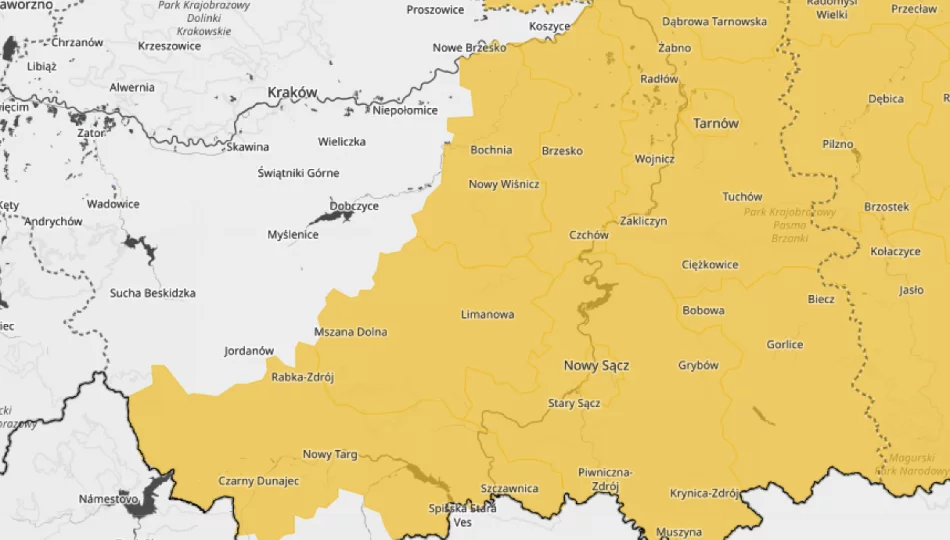 Żółty alert dla regionu. IMGW ostrzega: porywy wiatru do 75 km/h - zdjęcie 1