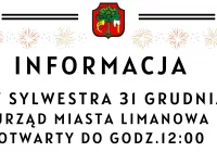 W Sylwestra Urząd Miasta Limanowa otwarty do godz. 12:00 - zdjęcie główne