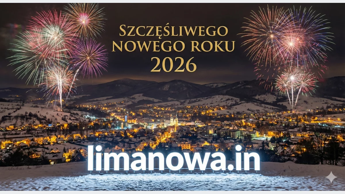 2026 powitany nad Beskidem Wyspowym - zobacz fajerwerki nad Limanową (wideo)