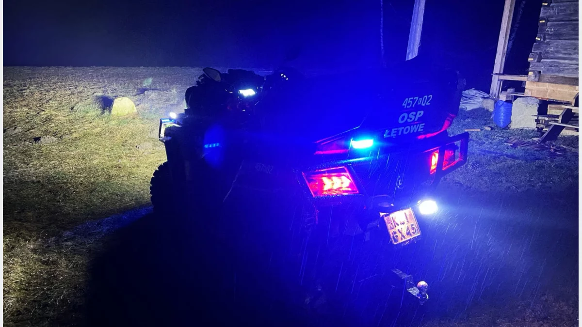 Poszukiwania zaginionego seniora/fot.: OSP Łętowe
