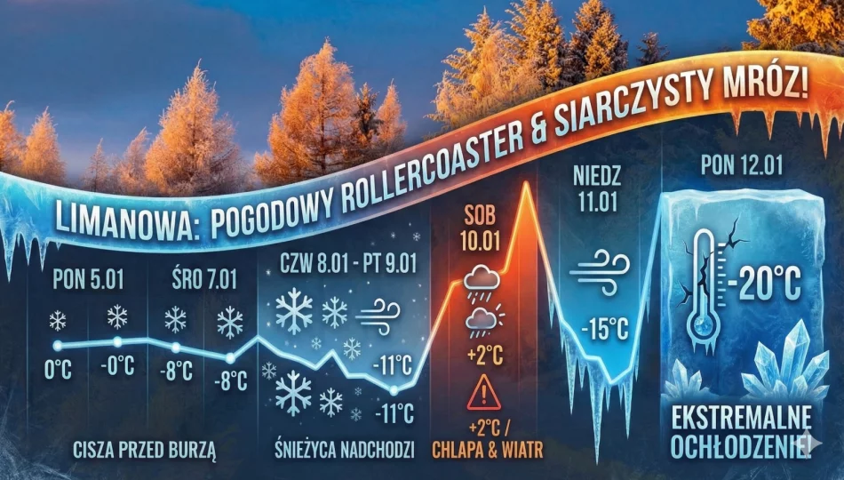 Czeka nas pogodowy rollercoaster i siarczysty mróz do -20°C! - zdjęcie 1