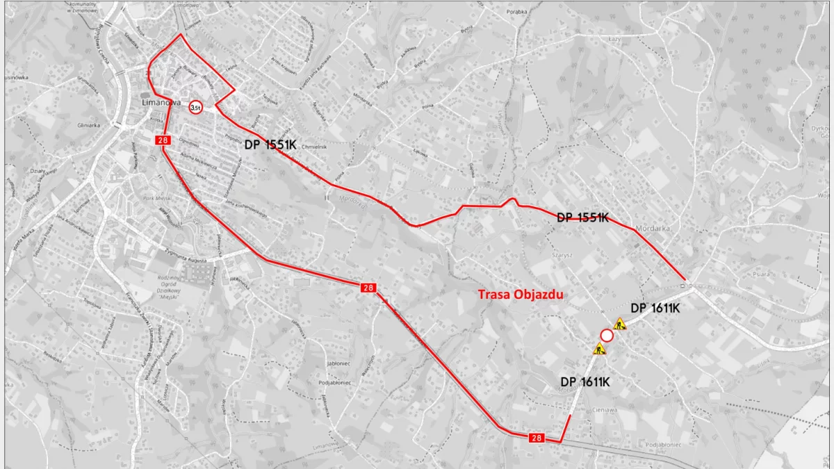Droga pod wiaduktem znowu zamknięta. Czekają trzydniowe objazdy