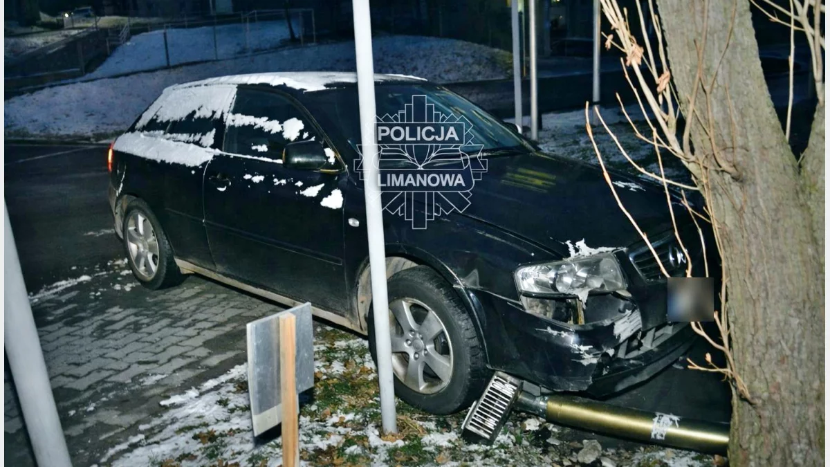 Policja nadal bada sprawę kradzieży Audi/fot.: KPP Limanowa