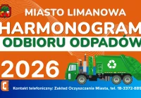 Nowy harmonogram odbioru odpadów na terenie Miasta Limanowa w 2026 roku! - zdjęcie główne