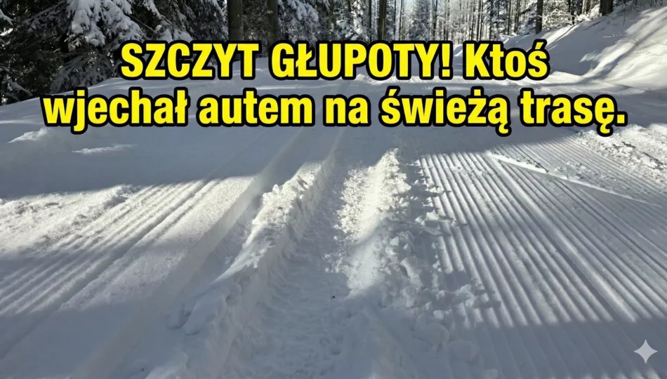 Trasy na Mogielicy zniszczone przez auto – ratrak ich nie naprawi - zdjęcie 1