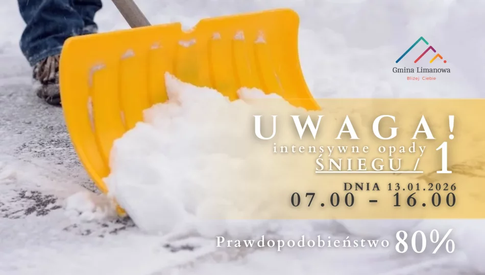 Prognozowane intensywne opady śniegu - zdjęcie 1