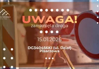 Czasowo zamknięta droga w Pisarzowej (ul. Dział) dnia 15.01 - zdjęcie główne