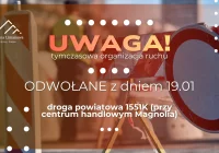 Stała organizacja ruchu na drodze powiatowej 1551K przywrócona z dniem 19.01 - zdjęcie główne