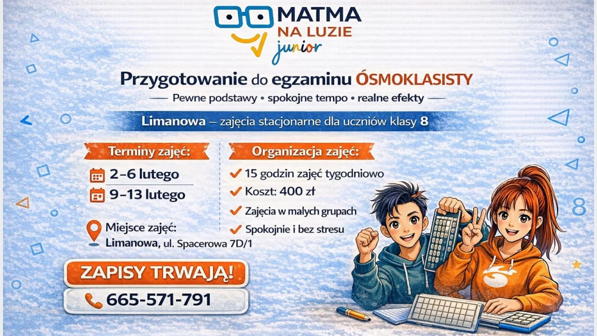 "Matma na Luzie junior". Przygotowanie do egzaminu 8-klasisty