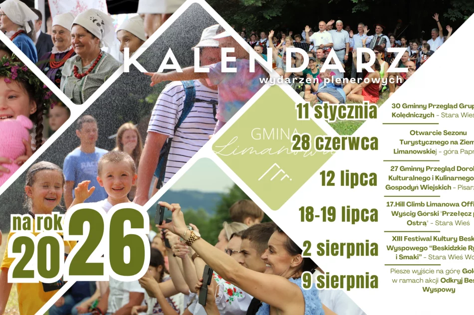 Odkryj, przeżyj, baw się! – imprezy plenerowe w gminie Limanowa w 2026r. - zdjęcie 2