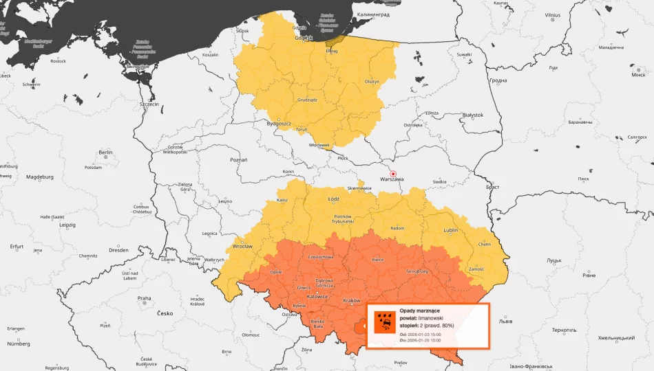​Uwaga na gołoledź. Wydano ostrzeżenie drugiego stopnia - zdjęcie 1