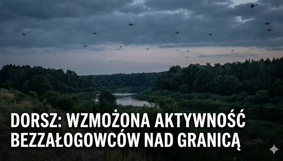 DORSZ: w środę zaobserwowano wzmożoną aktywność bezzałogowych statków powietrznych nad granicą polsko-białoruską - zdjęcie 1