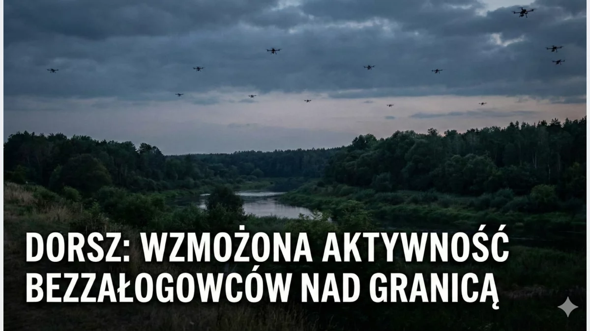 DORSZ: w środę zaobserwowano wzmożoną aktywność bezzałogowych statków powietrznych nad granicą polsko-białoruską