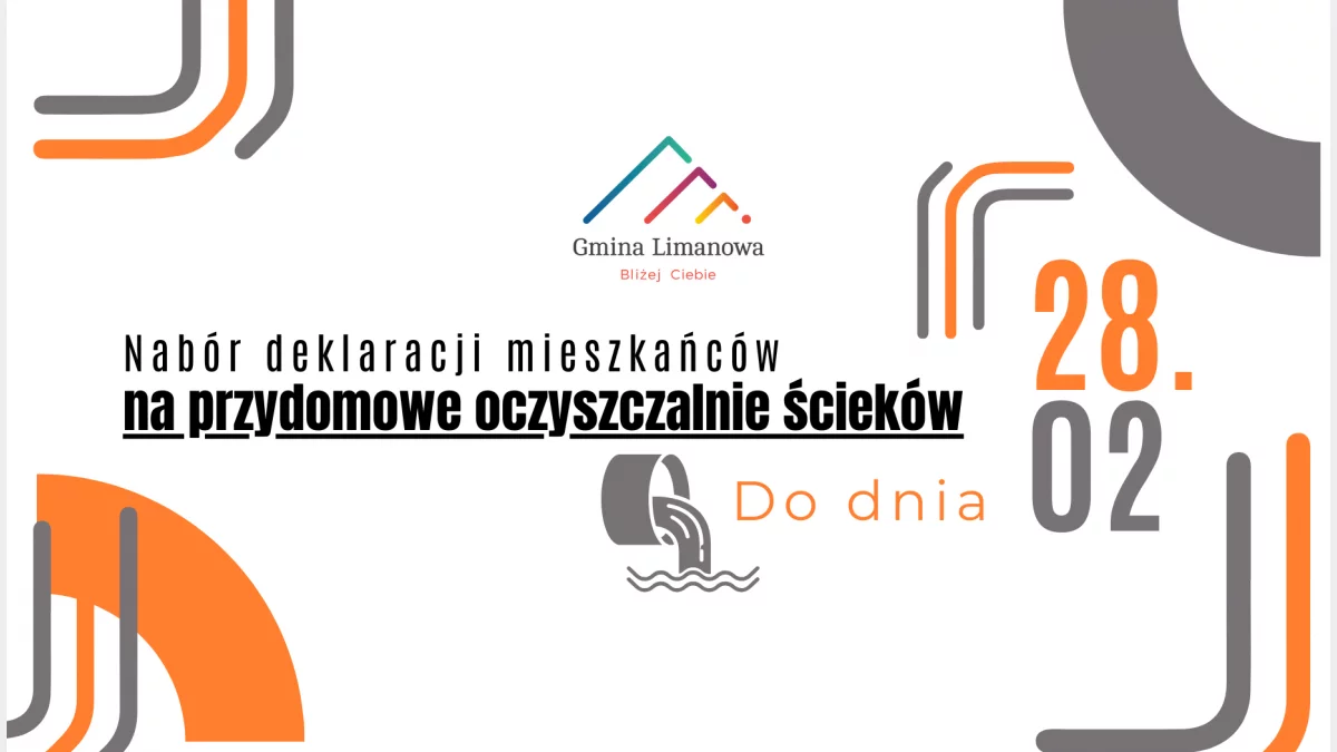 Nabór deklaracji mieszkańców na przydomowe oczyszczalnie ścieków